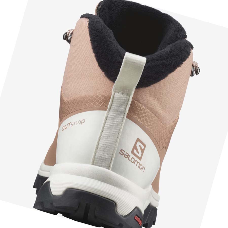 Botas de Invierno Salomon OUTSNAP CLIMASALOMON™ WATERPROOF Mujer Beige | MX 2614SGL